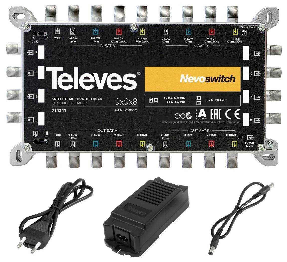 Televes MS98NCQ Satelliet multiswitch