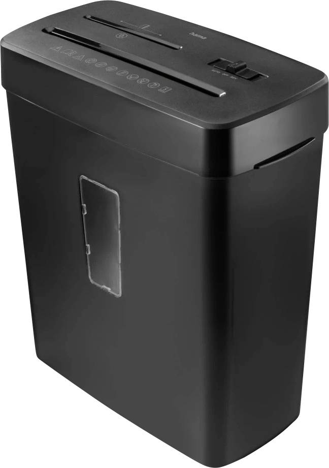 Hama Prime M50CD-B Papierversnipperaar 6 vellen 2 x 12 mm P-5 13 l Ook geschikt voor Creditcards