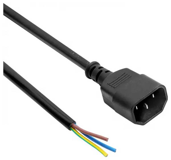 Akyga struja priključni kabel  3 m crna