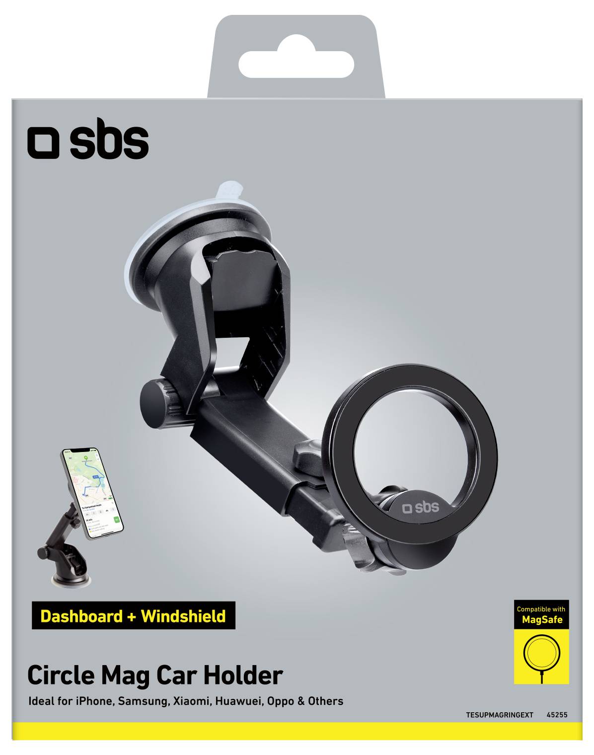 sbs mobile Circle Mag Car Holder usisna čaša držač za mobitel 360 ° rotirajući-1