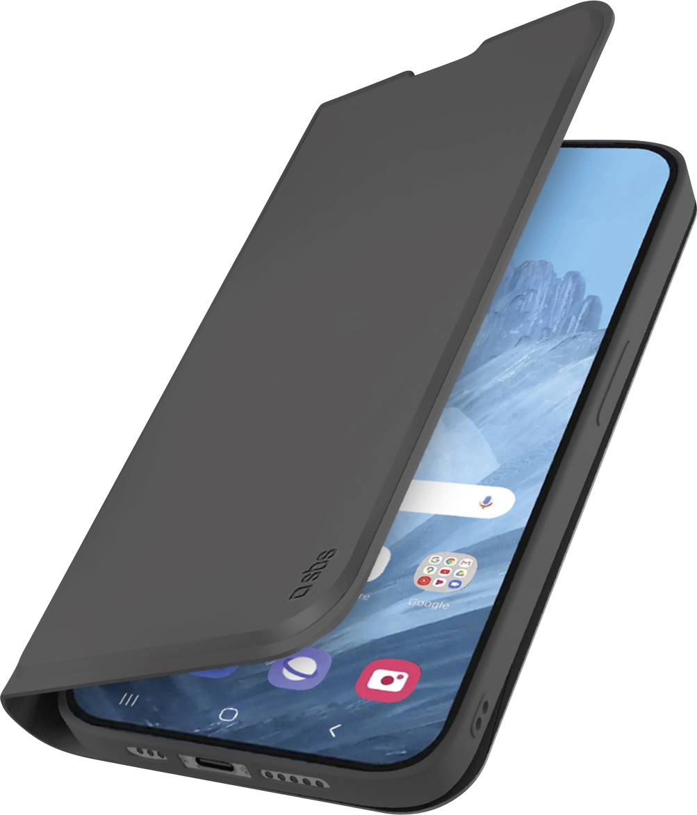 sbs mobile Flip cover Google Pixel 9 Pro XL Zwart Flip Case, Stootbestendig, Met standfunctie