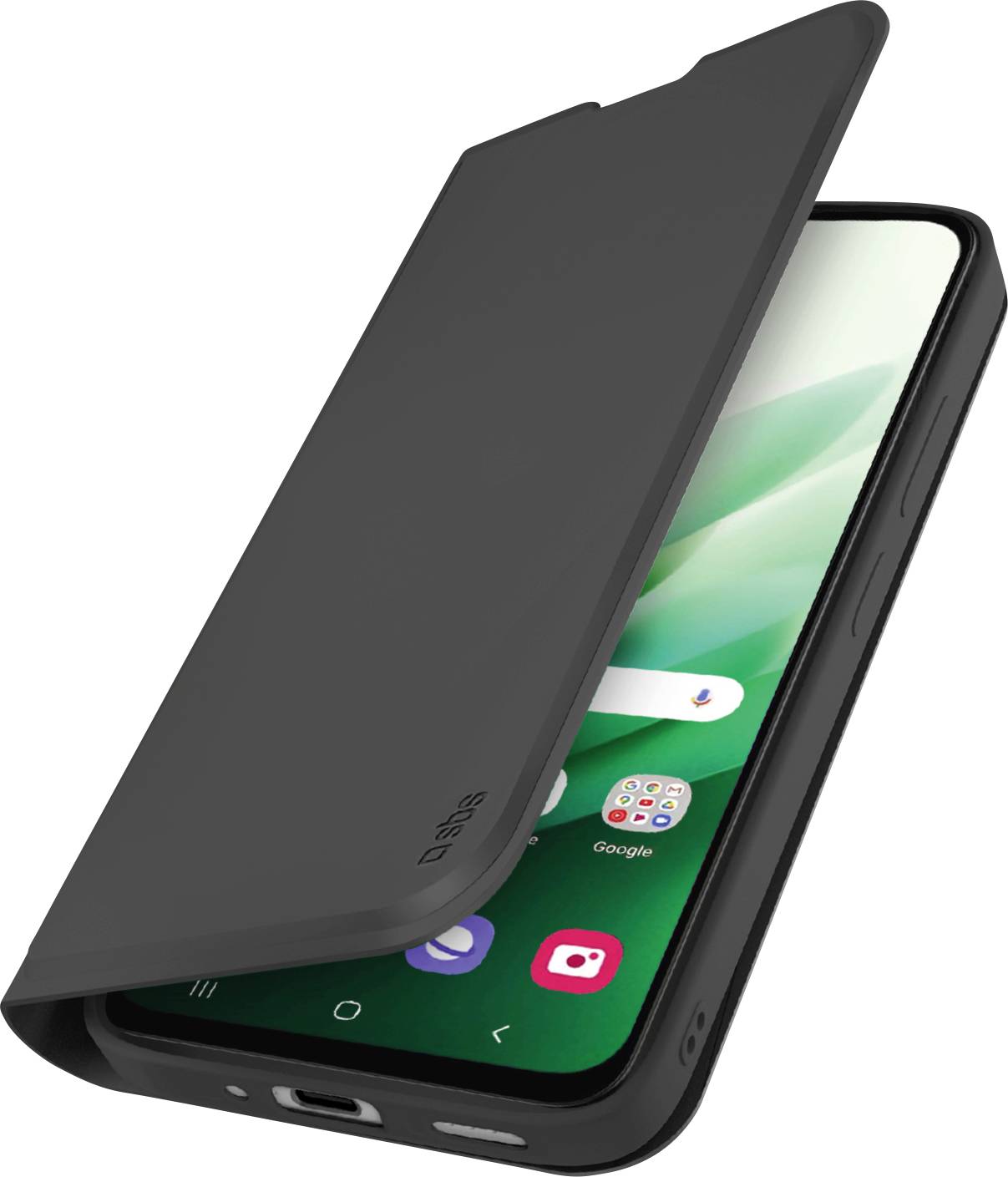 sbs mobile Flip cover Xiaomi Redmi 15 Zwart Met standfunctie