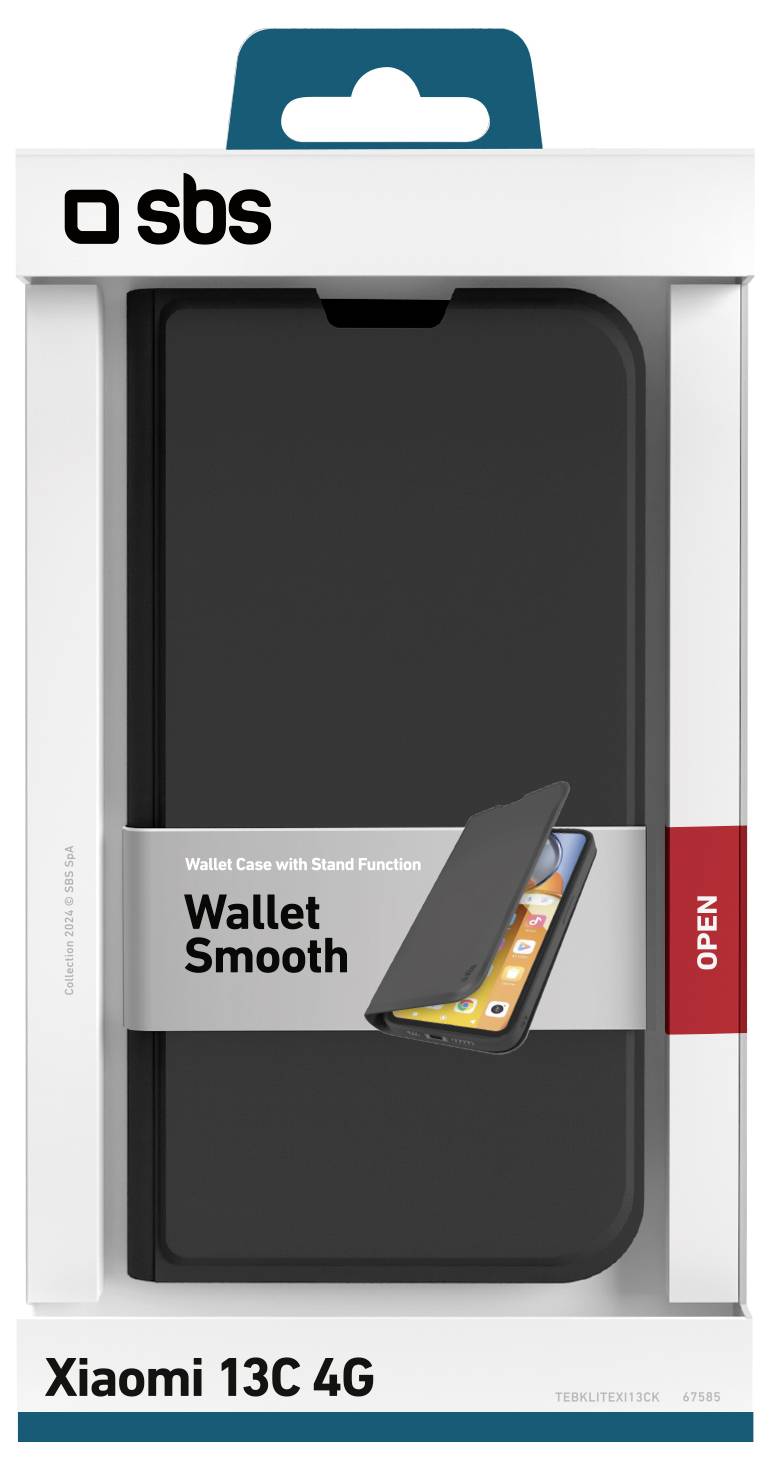 sbs mobile sklopivi poklopac za mobilni telefon Xiaomi Redmi 13C crna TEBKLITEXI13CK-1