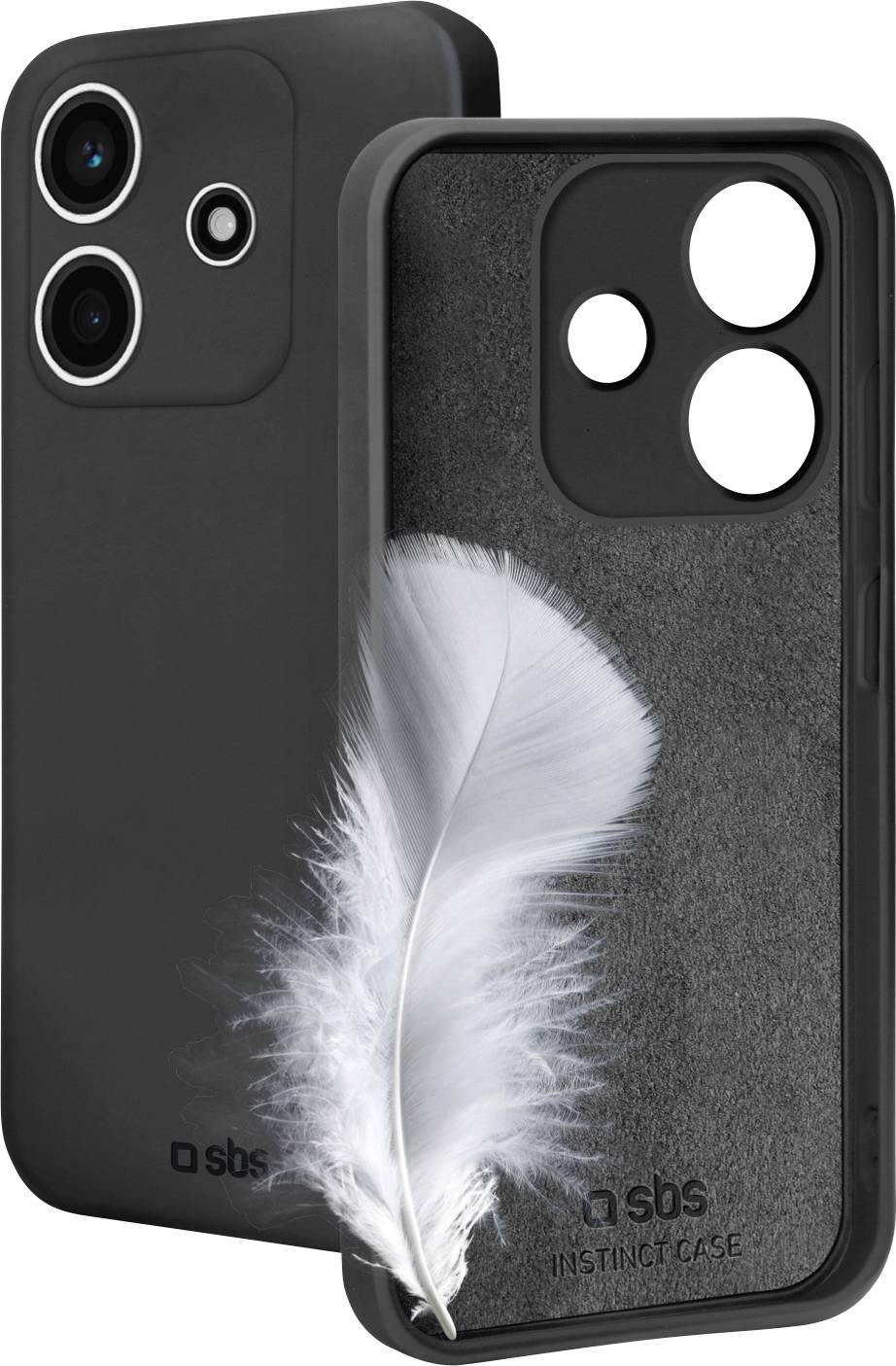 sbs mobile Cover Xiaomi Redmi Note 14 4G Zwart Inductieve lading, Stootbestendig