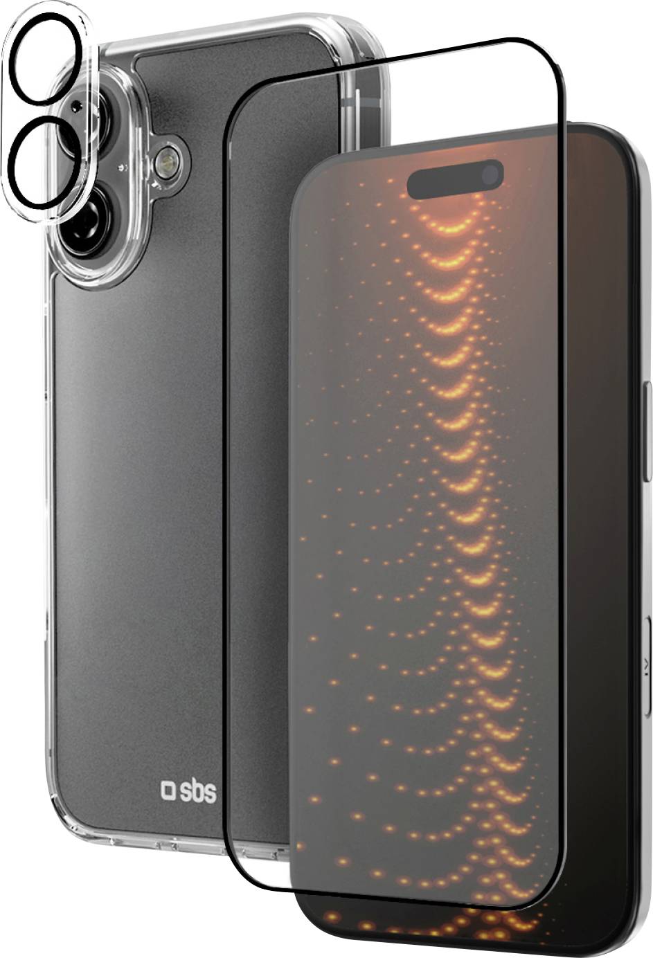 sbs mobile Cover Apple iPhone 16 Transparant Stootbestendig