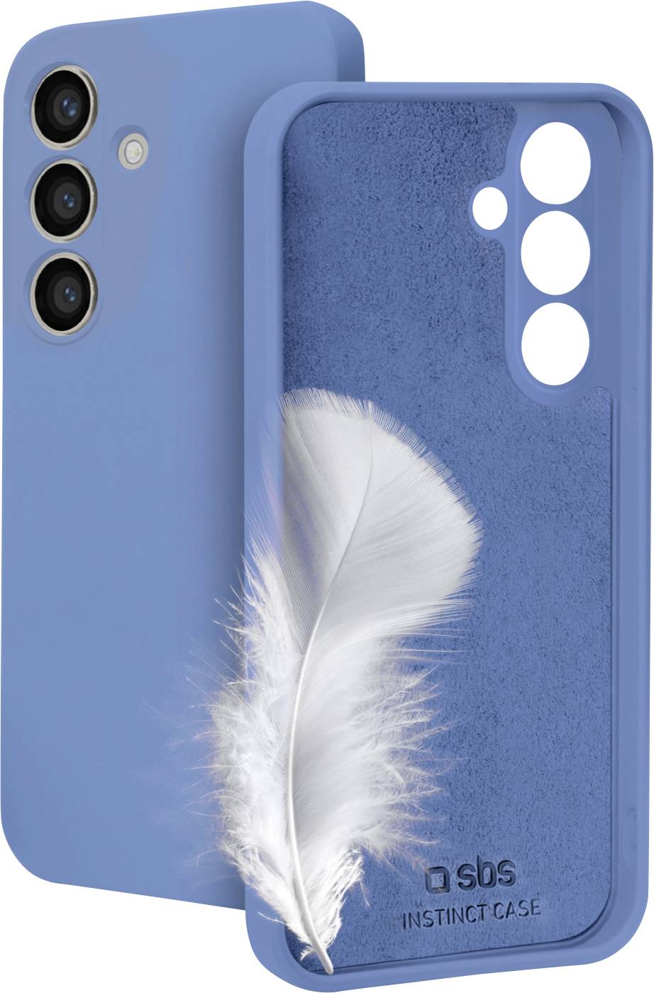 sbs mobile Cover Samsung Galaxy S25 Blauw Stootbestendig, Inductieve lading