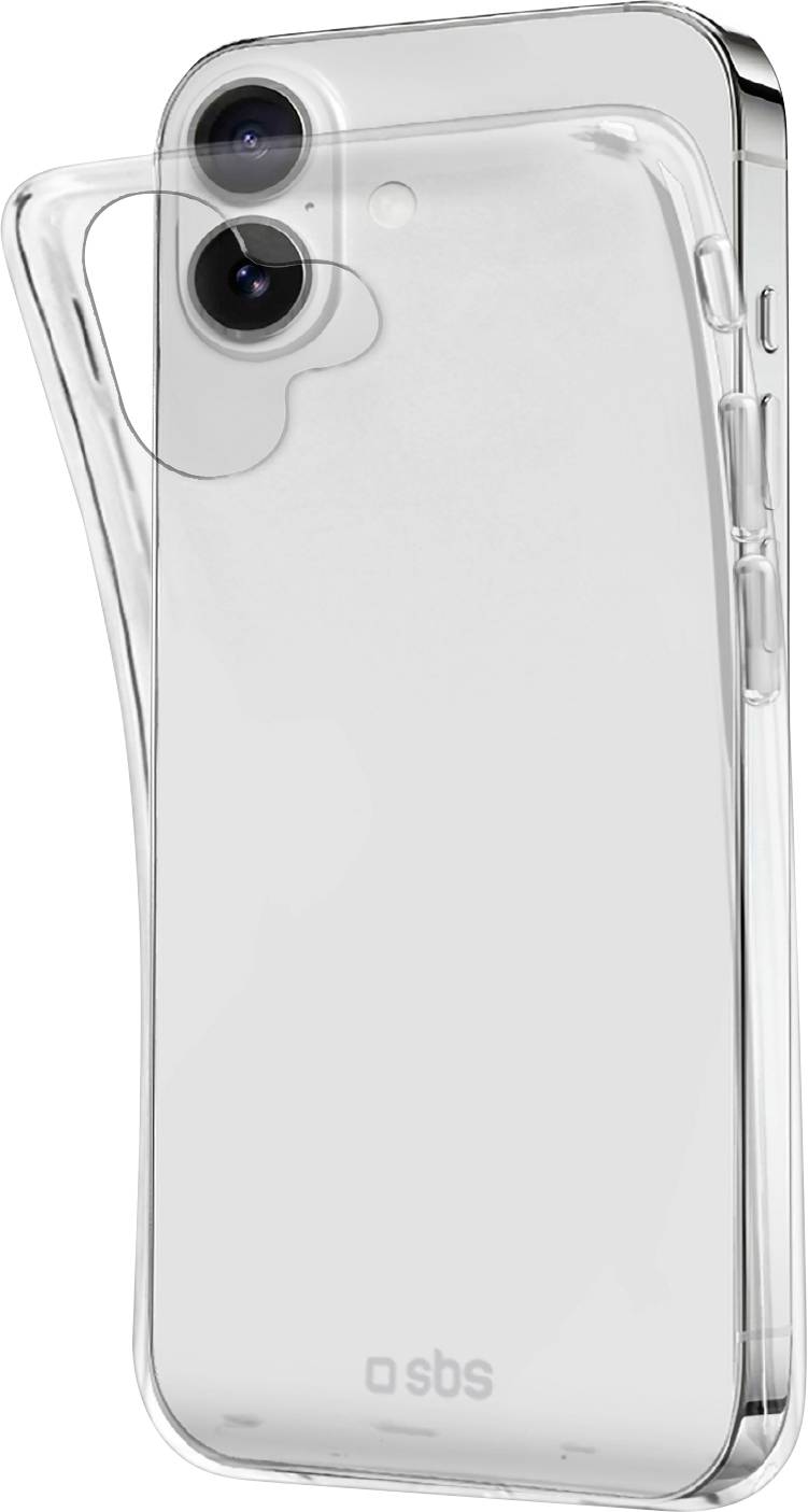 sbs mobile Cover Apple iPhone 16 Plus Transparant Stootbestendig
