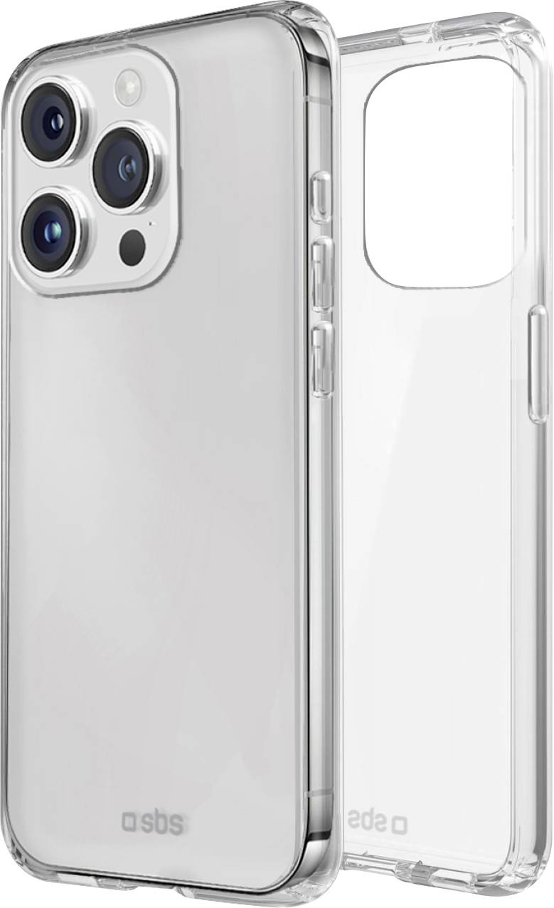 sbs mobile Cover Apple iPhone 16 Pro Transparant Stootbestendig