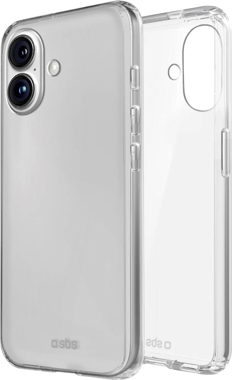 sbs mobile Cover Apple iPhone 16 Plus Transparant Stootbestendig