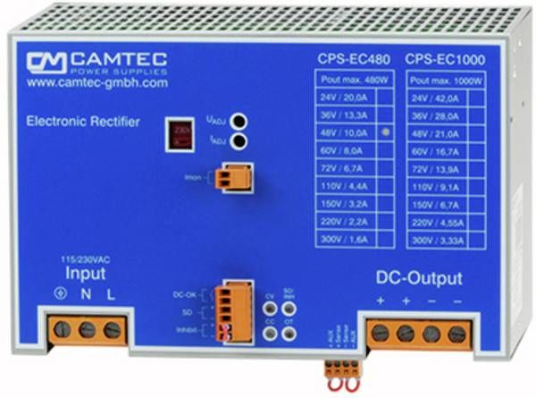 Camtec CPS-EC480.048(R2) AC/DC industrijsko napajanje   480 W
