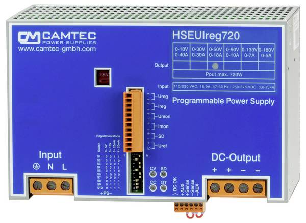 Camtec HSEUIREG07201.090(R2) DIN-napajanje (DIN-letva)  90 V  720 W   Content 1 St.