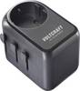 VOLTCRAFT UC-2C1A45W01 adaptar za putovanje 45 W 2x USB-C®, 1x USB-A Fast Charge crna unutrašnje područje s europskim adapterom, s UK adapterom, s kineskim adapterom, zaštita od prekomjerne struje