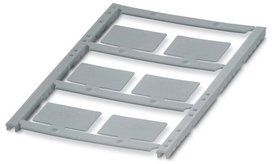 Phoenix Contact 1073989 UCT4-EMP (27X17,5) SR Opschriftlabel Montagemethode: Vergrendelen Markeringsvlak: 17.5 x 27 mm Zilver 10 stuk(s)