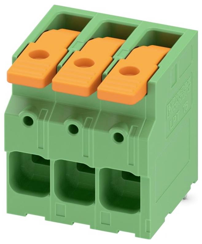Phoenix Contact 1119811 Printplaatklem 25 mm&sup2; Aantal polen 3 Groen 25 stuk(s) Carton
