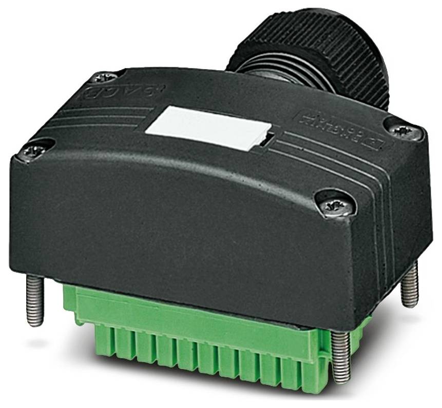 Približni snimak crnog i zelenog industrijskih konektora s više pinova, korišten za električne ili elektronske veze.