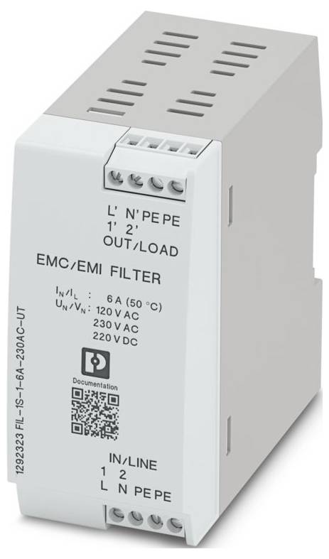 Phoenix Contact 1292323 FIL-1S-1-6A-230AC-UT emv filter 6 A 1 St. Piece
