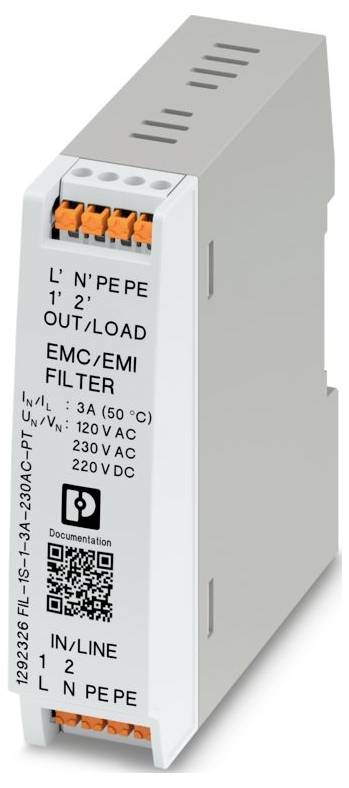 Phoenix Contact 1292326 FIL-1S-1-3A-230AC-PT emv filter 1 faza 3 A 1 St. Piece