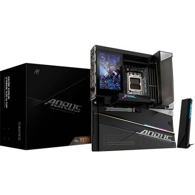 'GIGABYTE AORUS Z790 Xtreme X matična ploča s ambalažom. Karakteristike RGB osvjetljenja i višestrukih priključaka za povezivanje, dizajnirana za igranje.'