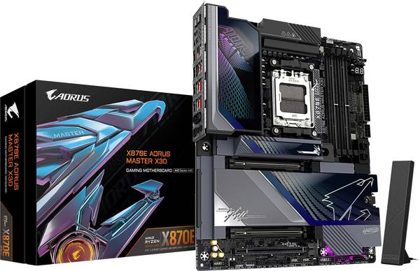 Gigabyte X870E AORUS MASTER X3D matična ploča Baza #####AMD AM5 Faktor oblika (detalji) ATX Set čipova matične ploče AMD® X870E