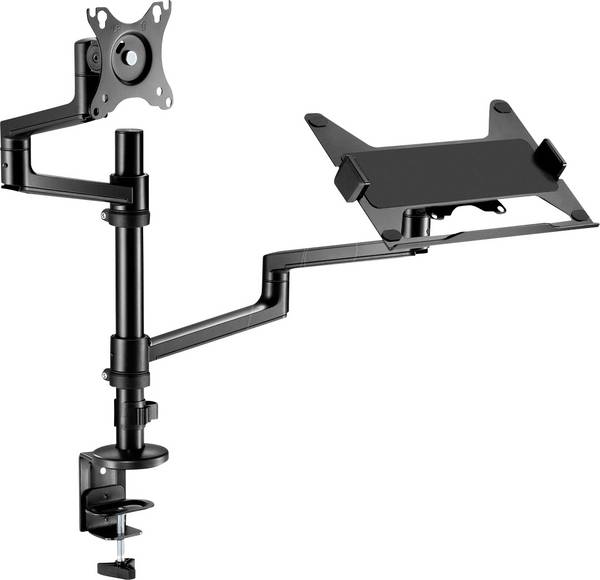 <br>  ICY BOX<br>  IB-MS622-T Monitorständer für einen Monitor bis 32" und ein Notebook bis 17,3"<br>  <br>  nosač za monitor <br>  1 Zaslon(i)<br>  81,3 cm (32")<br>  crna<br>  okretni<br>