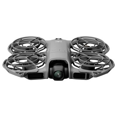 Kompaktni sivi dron sa četiri zatvorena rotora i centralnom kamerom postavljenom prema naprijed.