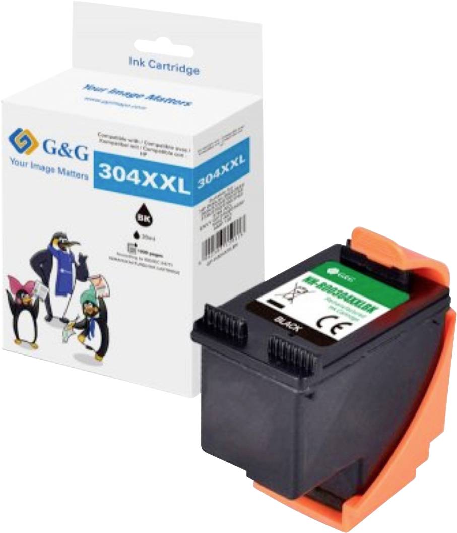 G&G Inktcartridge Compatibel Zwart NH-RC0304XLBK-T GP-H304XXLBK