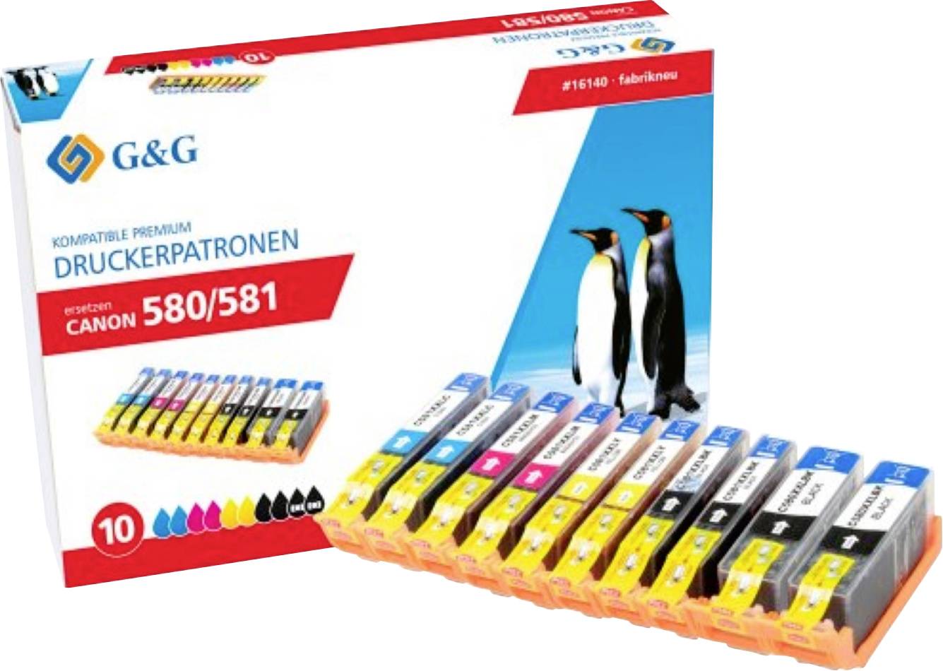 G&G Inktcartridge Compatibel 1P580-10