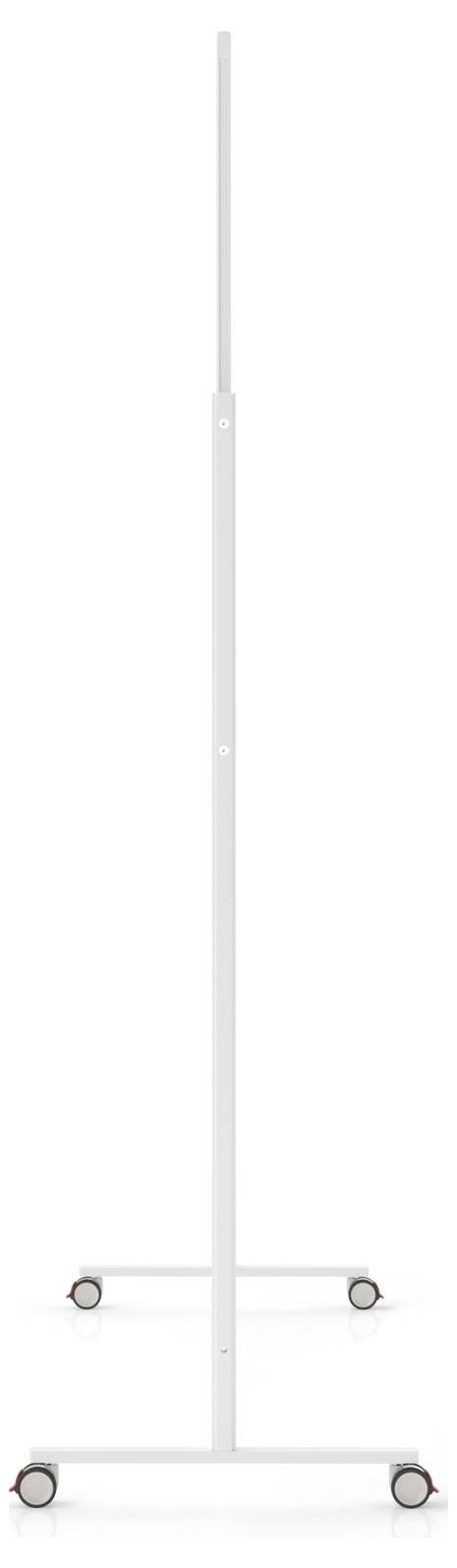 Bijezni, minimalistički podium sa metalnim okvirom i četiri mala kotača.