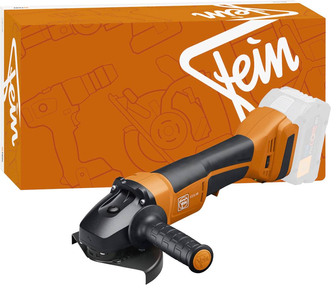 Fein CCG 18-125-12 PD AS 99100001548 Vinkelslip batteridriven 125 mm inkl. Tillbeh&ouml;r, exkl. batteri/laddare, Utan laddare 18 V