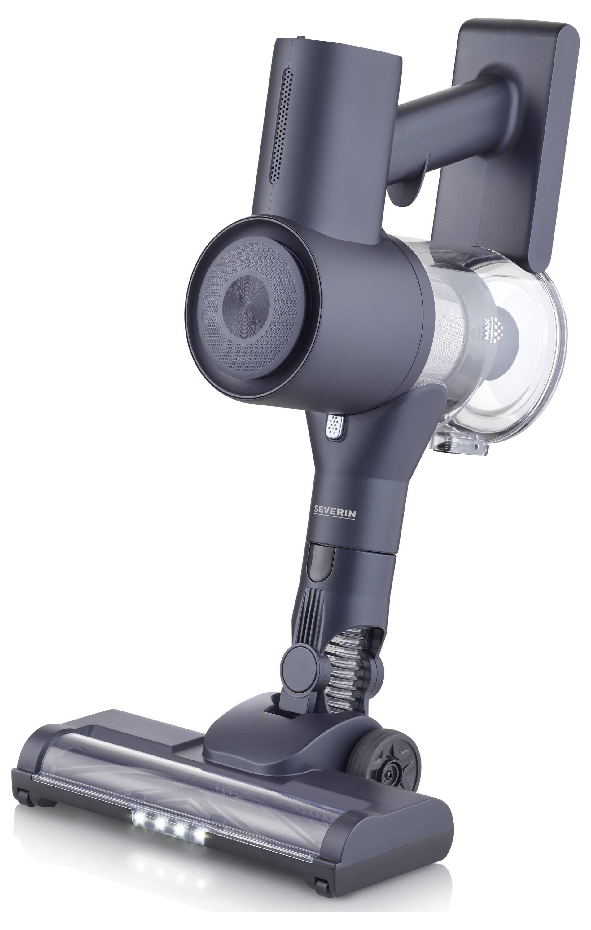 Elegantan, suvremeni bežični usisavač s LED svjetlima na četki za čišćenje, dizajniran za učinkovito i praktično čišćenje doma.