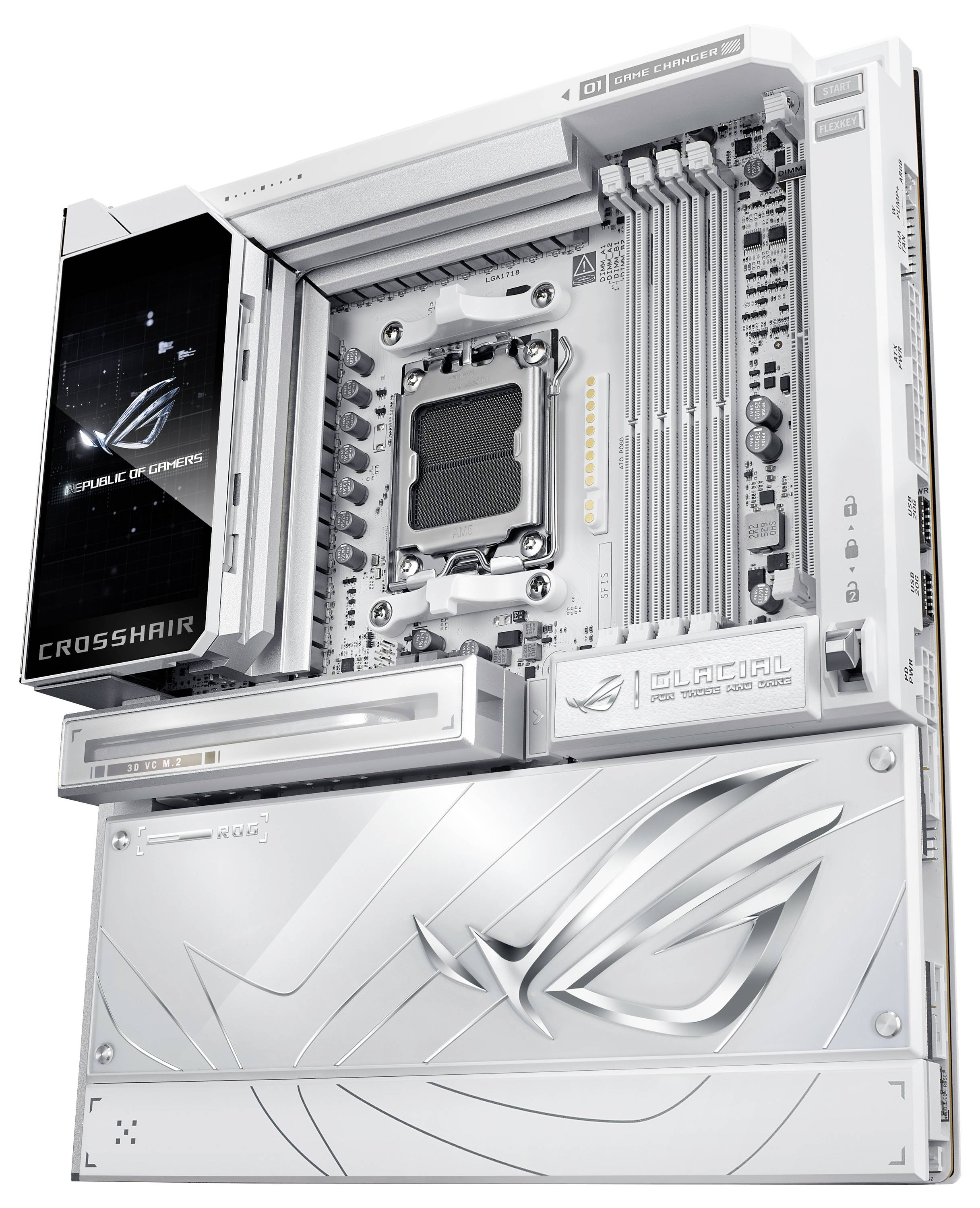 Asus MB ASUS ROG CROSSHAIR X870E GLACIAL matična ploča Faktor oblika (detalji) ATX-6