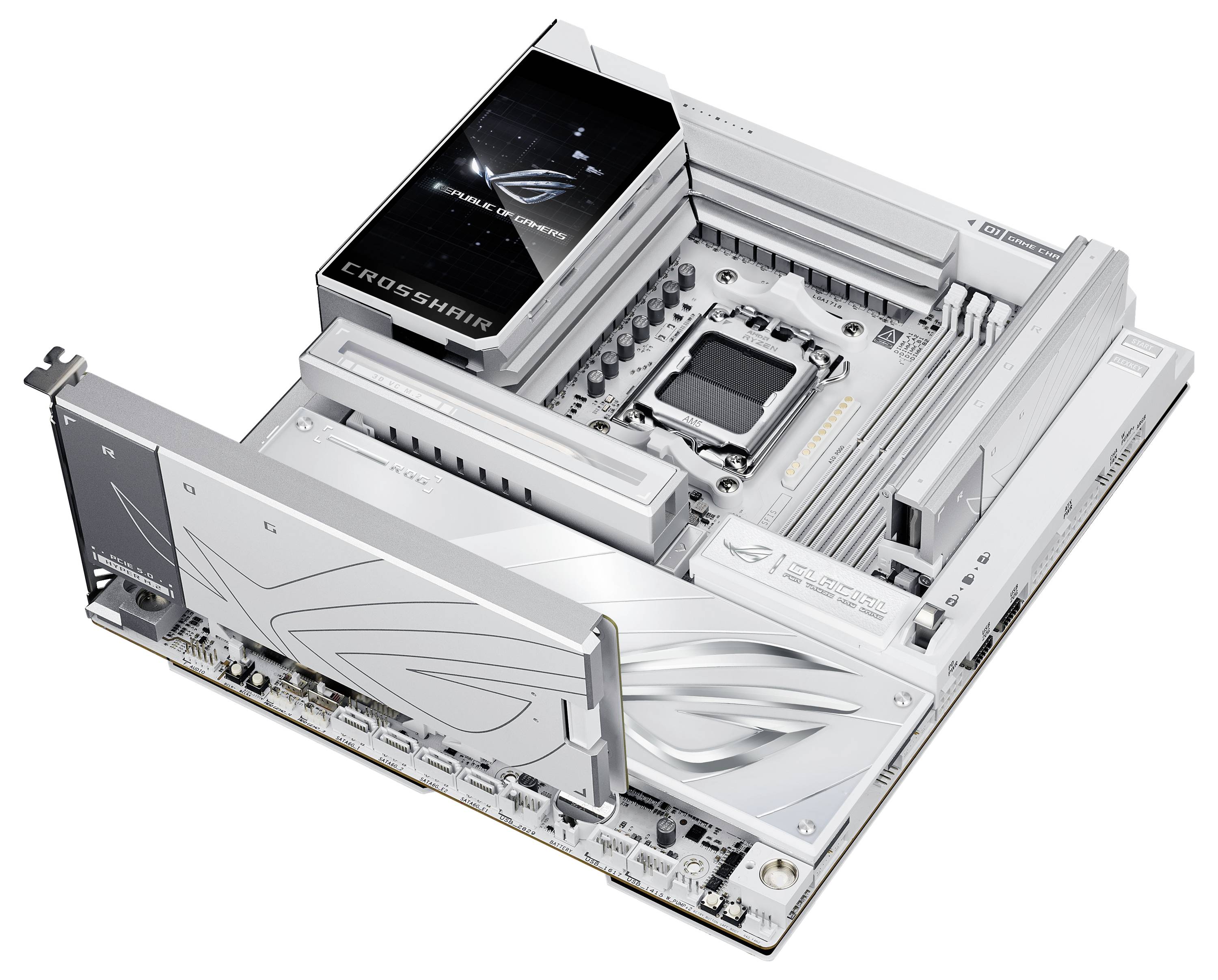 Asus MB ASUS ROG CROSSHAIR X870E GLACIAL matična ploča Faktor oblika (detalji) ATX-8