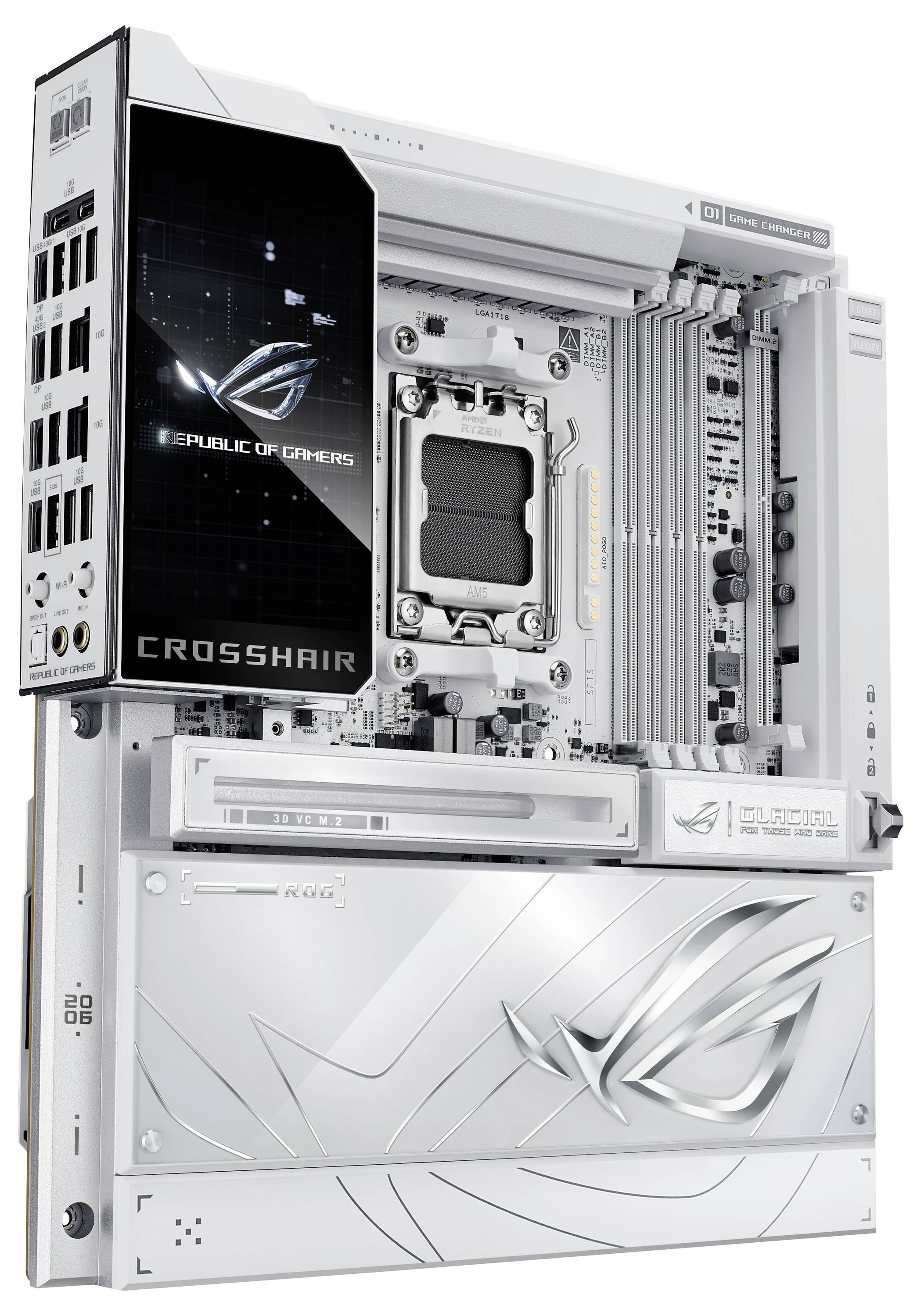 Asus MB ASUS ROG CROSSHAIR X870E GLACIAL matična ploča Faktor oblika (detalji) ATX-11