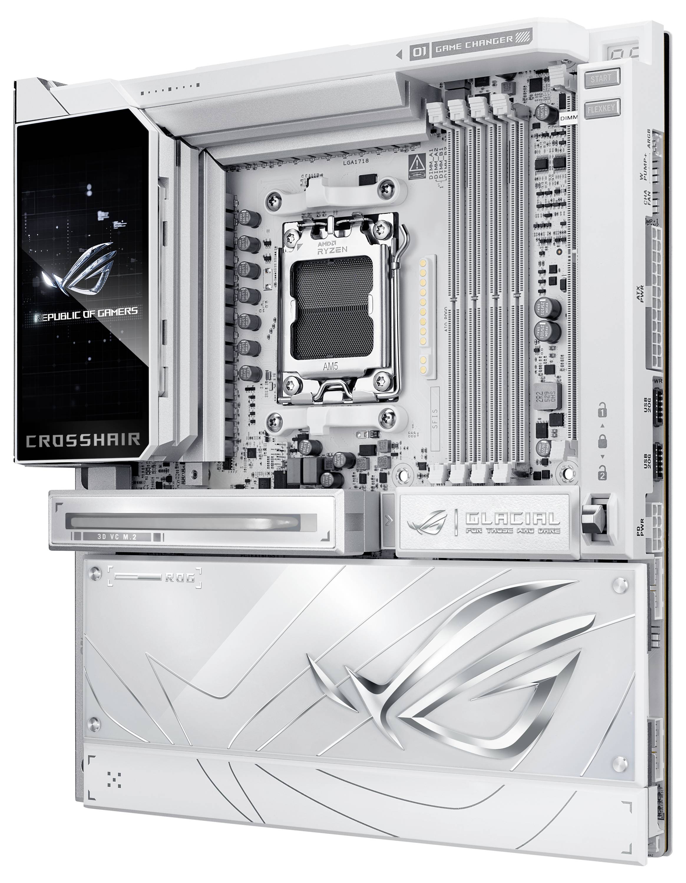 Asus MB ASUS ROG CROSSHAIR X870E GLACIAL matična ploča Faktor oblika (detalji) ATX-12