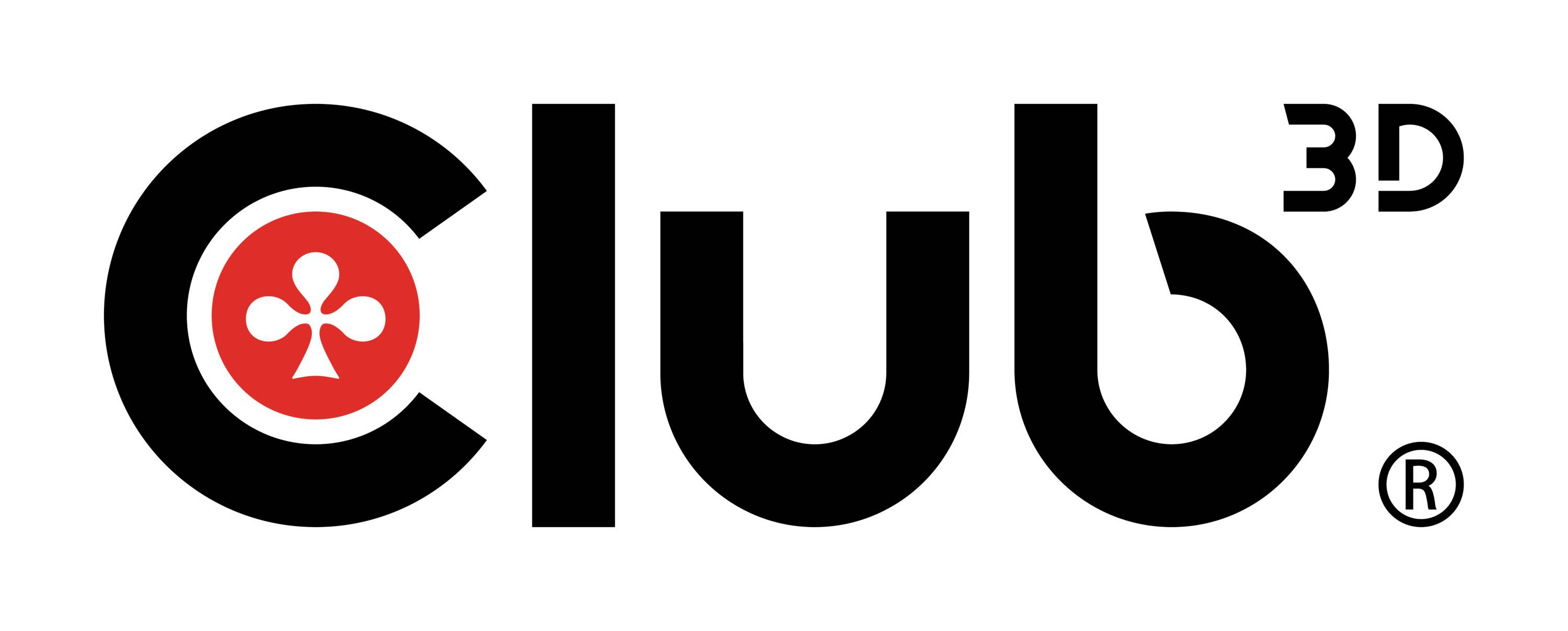 Logotip sa tekstom 'Club' u podebeljenim crnim slovima, crvenom kružnom ikonom unutar slova C i malim '3D' znakom u gornjem desnom kutu.