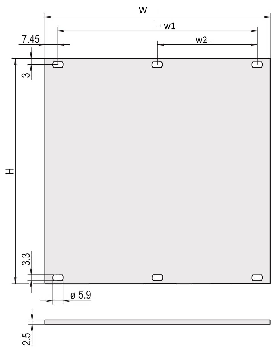 nVent SCHROFF SCHROFF TEILFRONTPL.2HE 28TE EL/CR Frontplaat 84 x 141.9 Aluminium Meerdere kleuren 1 stuk(s) Piece