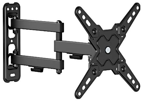Value komplet zidnog držača za TV 1 Zaslon(i) 33,0 cm (13") - 109,2 cm (43") crna mogučnost savijana, okretni-0