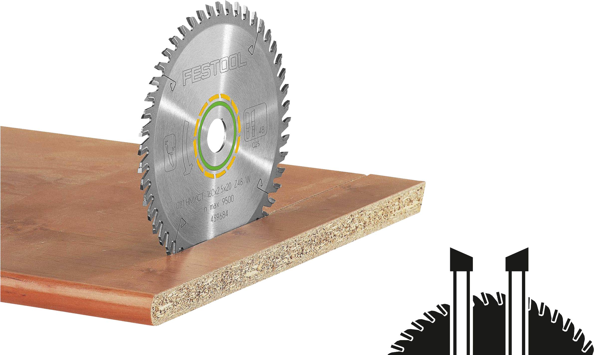 Festool HW 190x2,8x30 W48 486297 list kružne pile 190 x 30 x 1.80 mm Broj zubaca (po inču): 48 1 St.-0