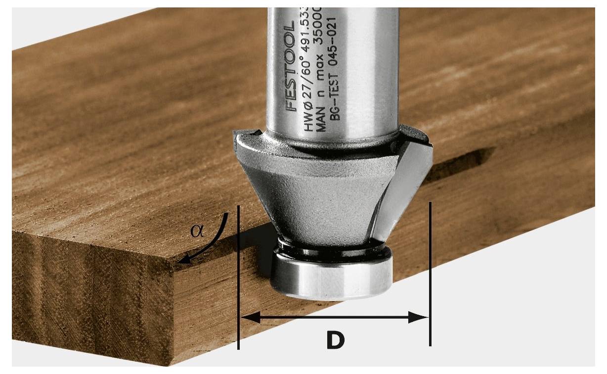 Festool 490091 kutno glodalo Dimenzija proizvoda, Ø 27 mm-0