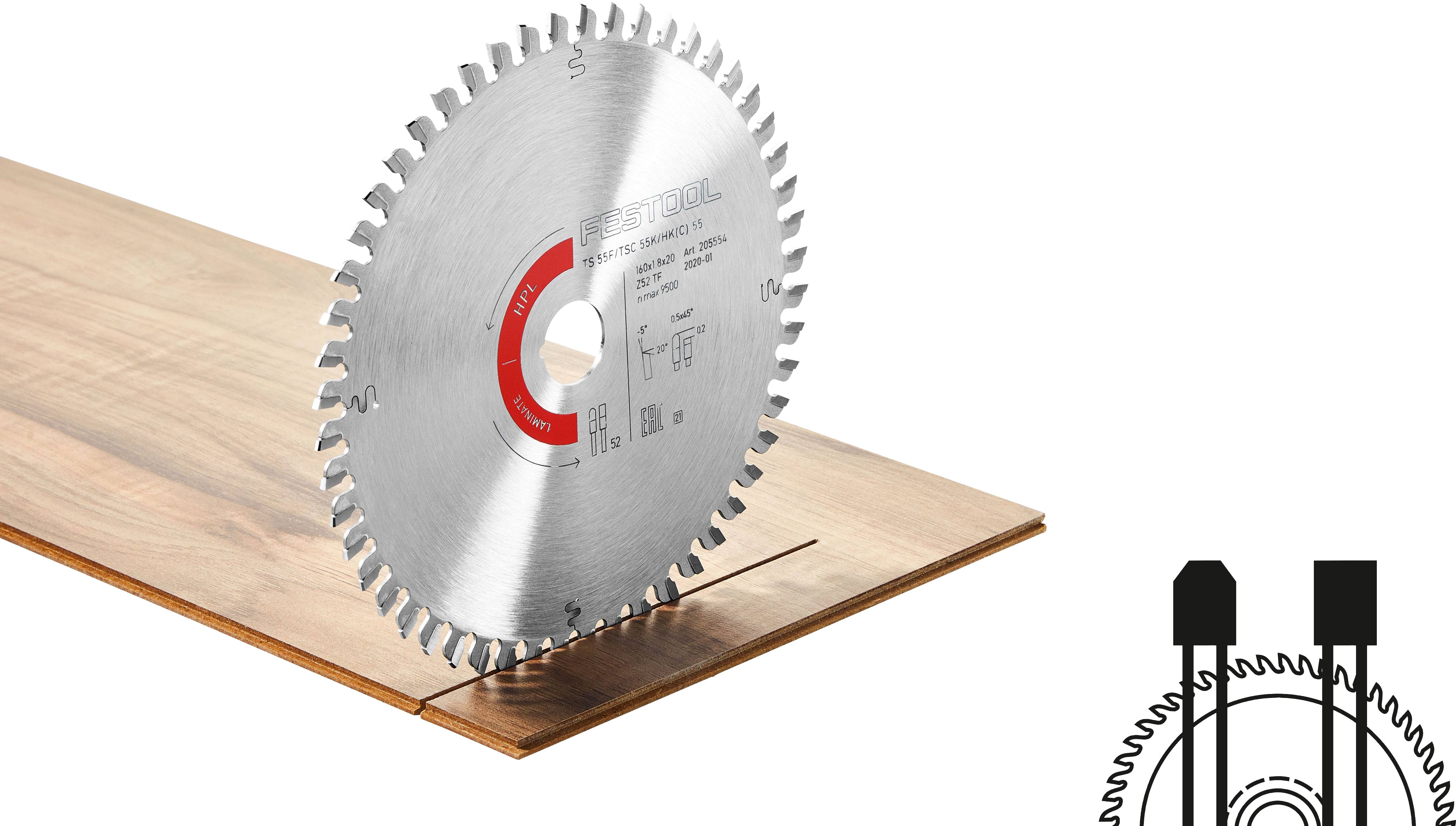 Festool HW 210x2,4x30 TF60 493200 list kružne pile 210 x 30 x 1.80 mm Broj zubaca (po inču): 60 1 St.-0