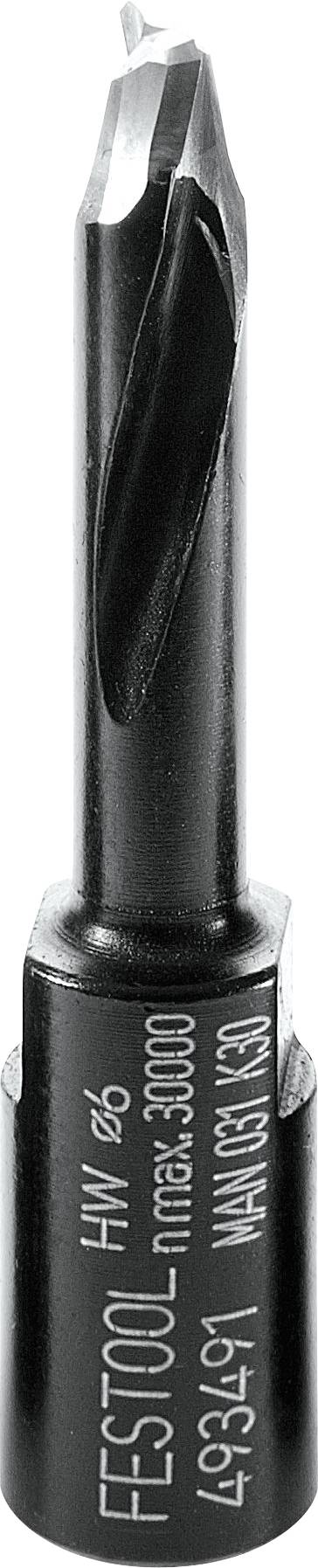 Festool 493491 Deuvelsnijder Hardmetaal Cilinder Lengte 28 mm Afmeting, Ø 6 mm Werklengte 28 mm