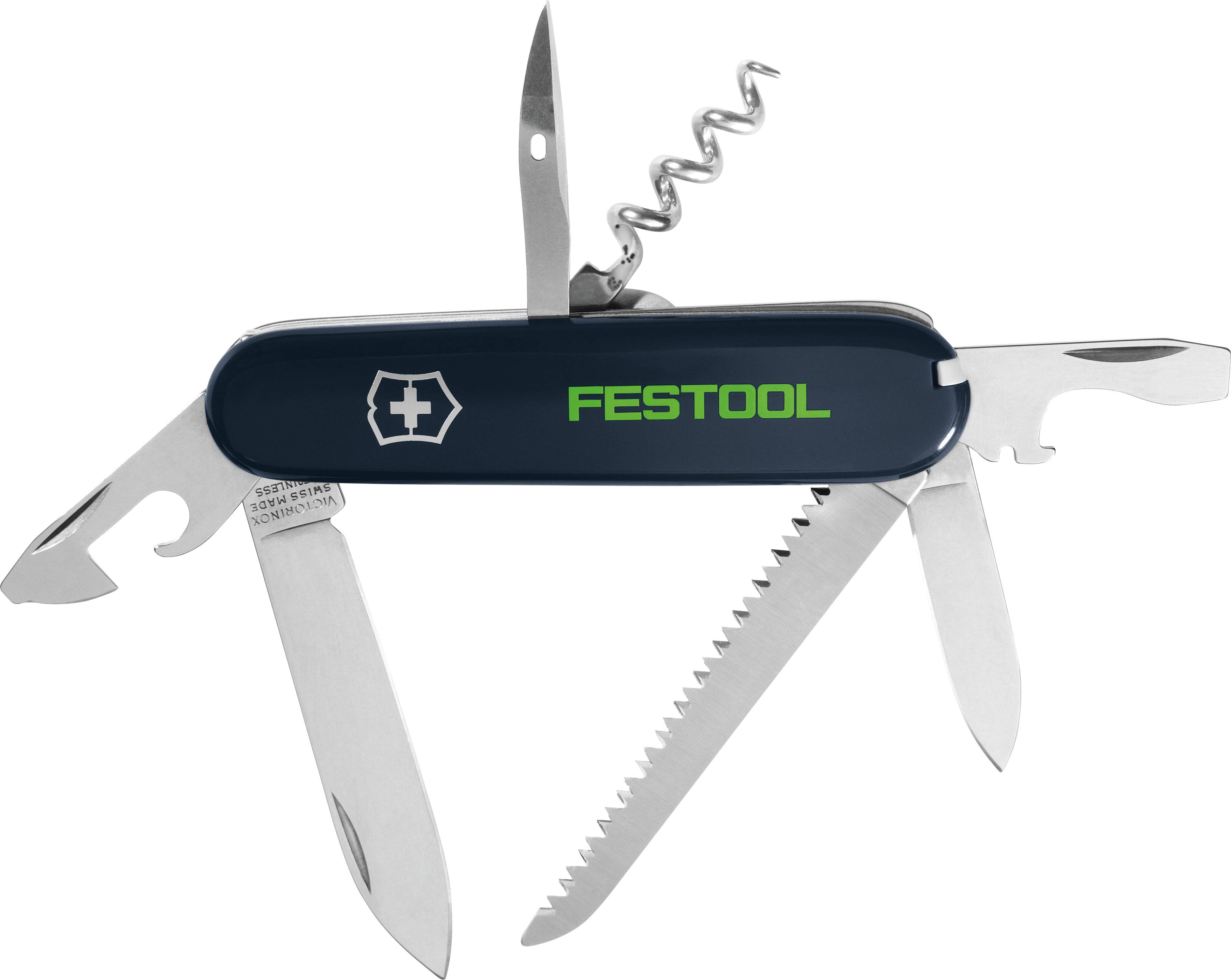 Festool TM-FT1 497898 džepni nož Broj funkcija 13 tamnoplava, zelena, bijela-0