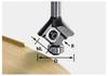 Festool 499809 okretna pločica dužina 55 mm Dimenzija proizvoda, Ø 28 mm Radna duljina 3 mm Promjer osovine 8 mm