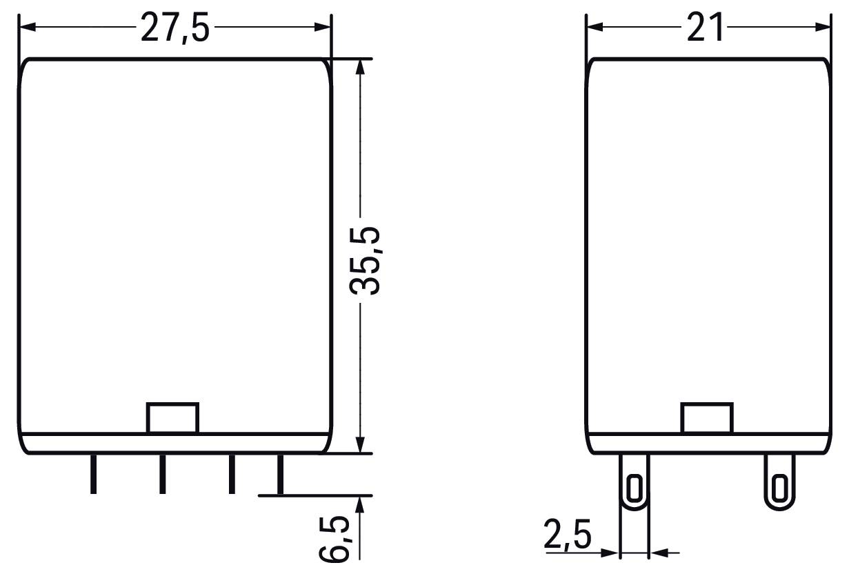 Dva srebrna, cilindrična elektronička komponenta s konusnim krajevima, poravnana okomito na reflektivan površini, emitirajući blago svjetlo.