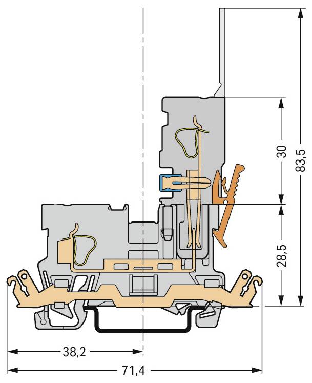 Tehnički dijagram elektroničkog konektora, koji prikazuje više prikaza s detaljnim mjerenjima i oznakama za dimenzije L, L4, L5 i različite kutove.