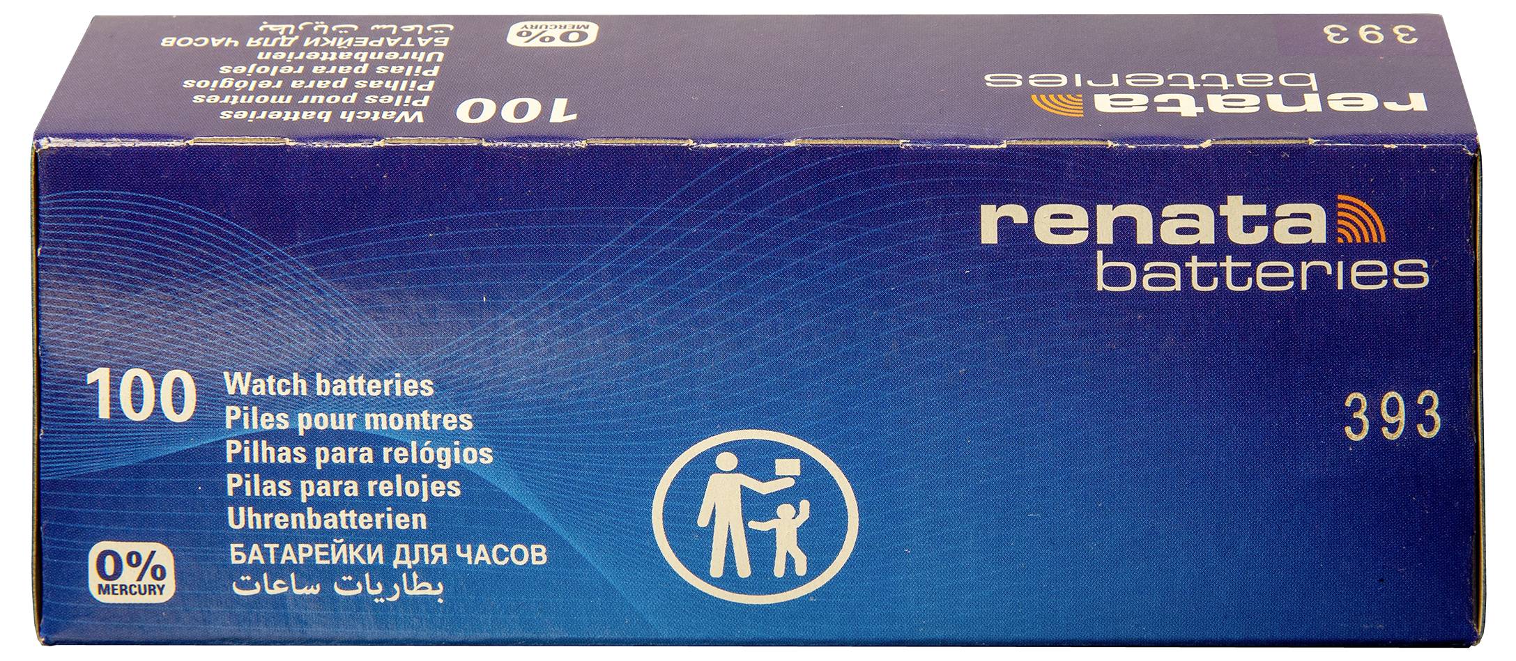 Renata gumbasta baterija 393 1.55 V 10 St. 80 mAh srebrovo-oksidni 393 MP CE RENATA-1