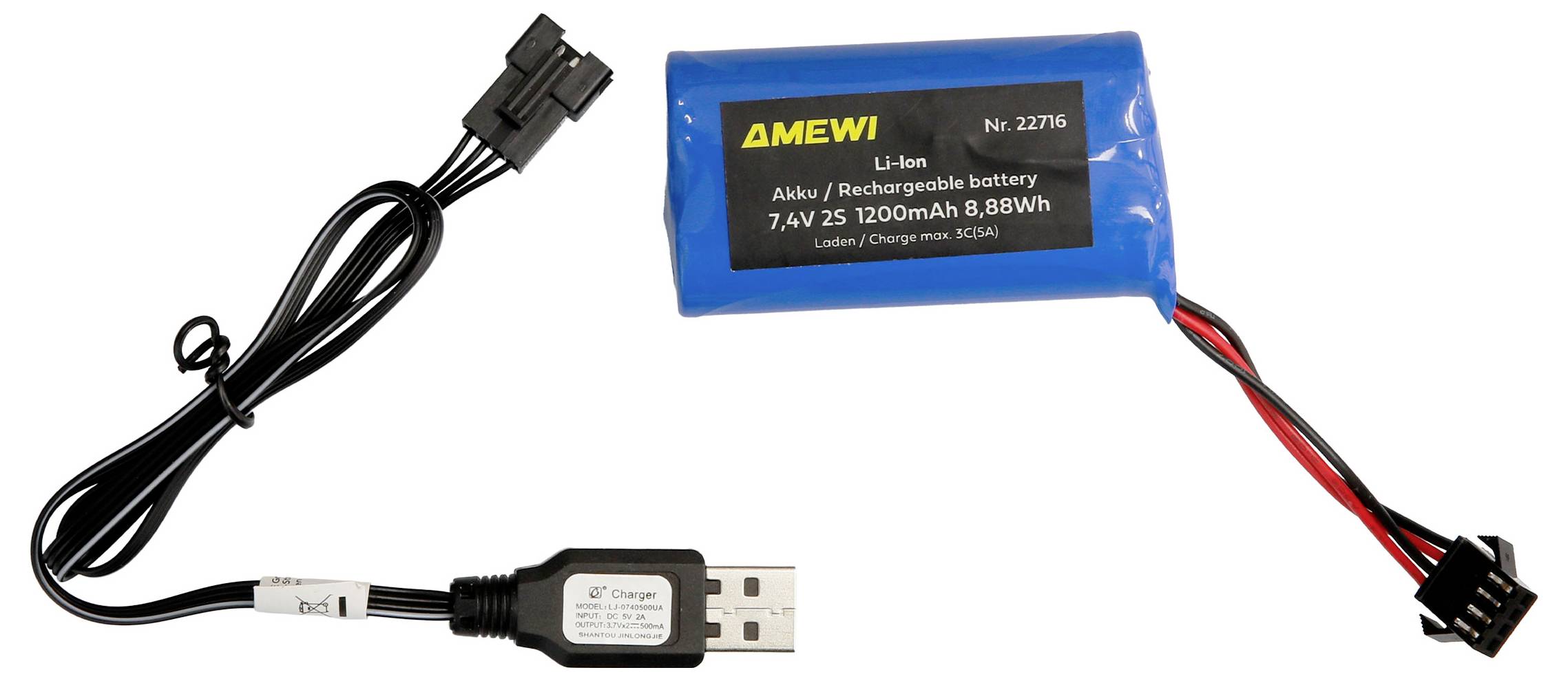 Amewi 22716 RC-Modell 1:18 električni građevinsko vozilo RtR-8