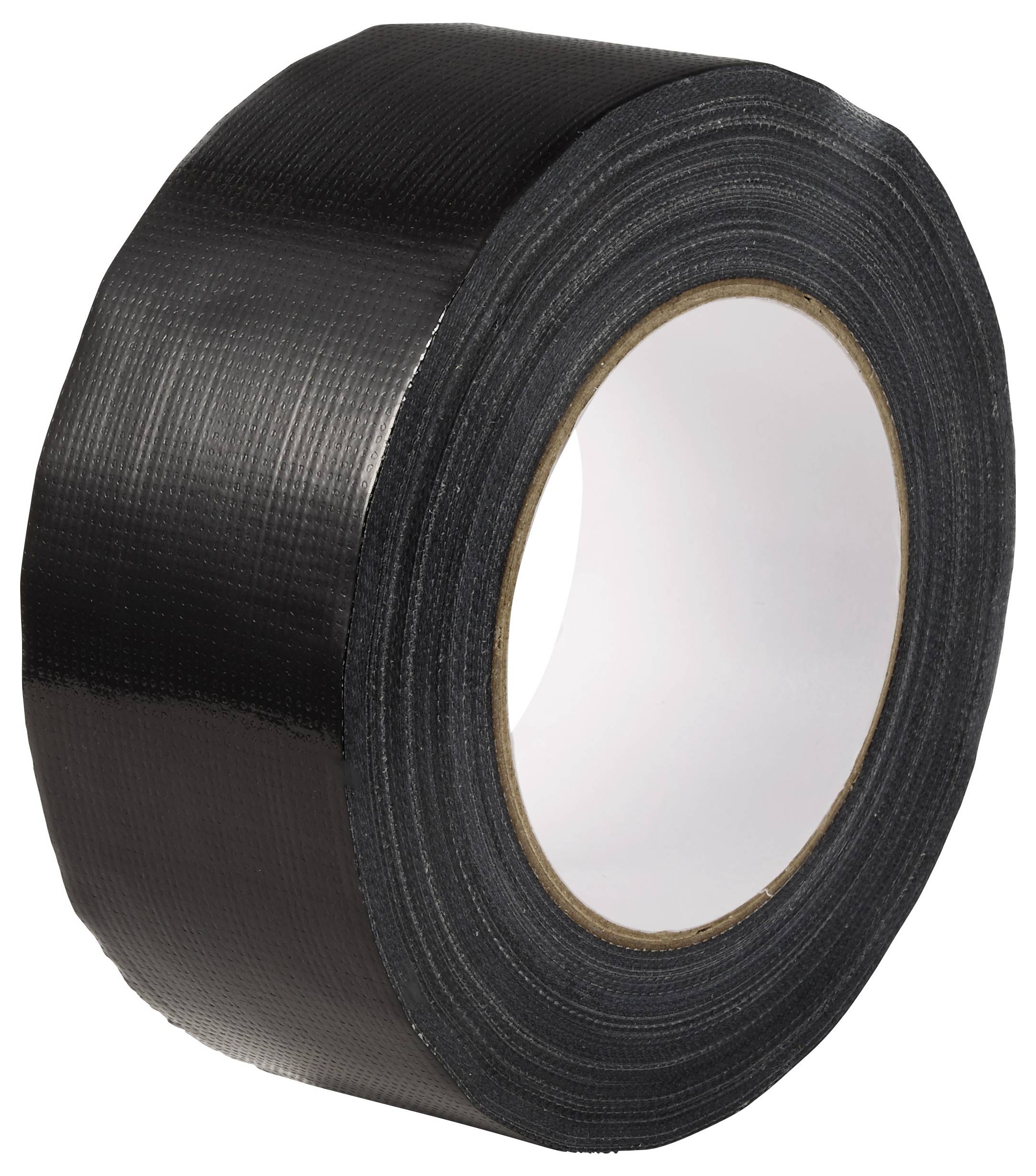 TOOLCRAFT TO-10917636 plastificirana ljepljiva traka crna (D x Š) 50 m x 50 mm 1 St.-1