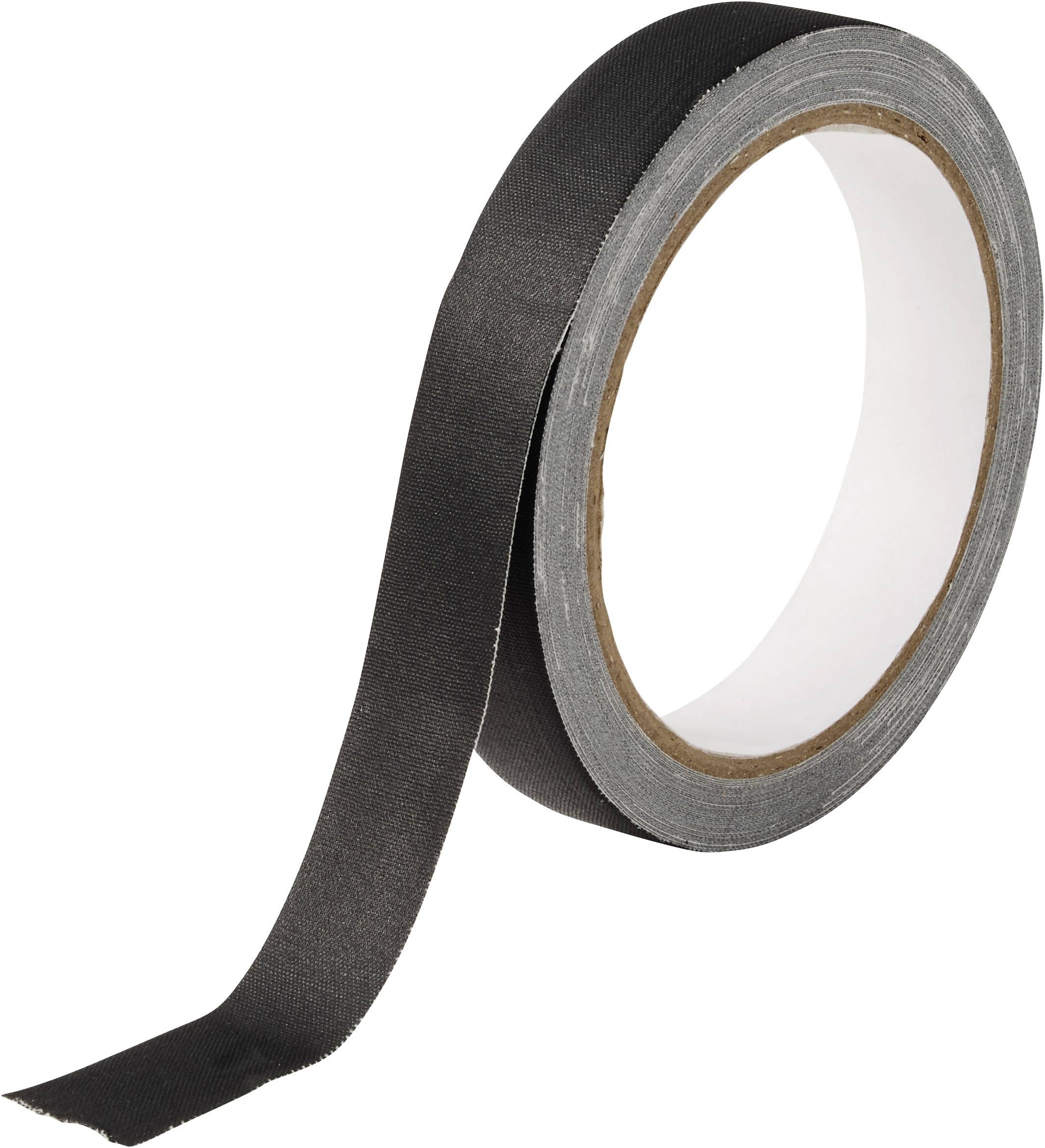 TOOLCRAFT TO-10917642 Textieltape Zwart (l x b) 10 m x 19 mm 1 stuk(s)