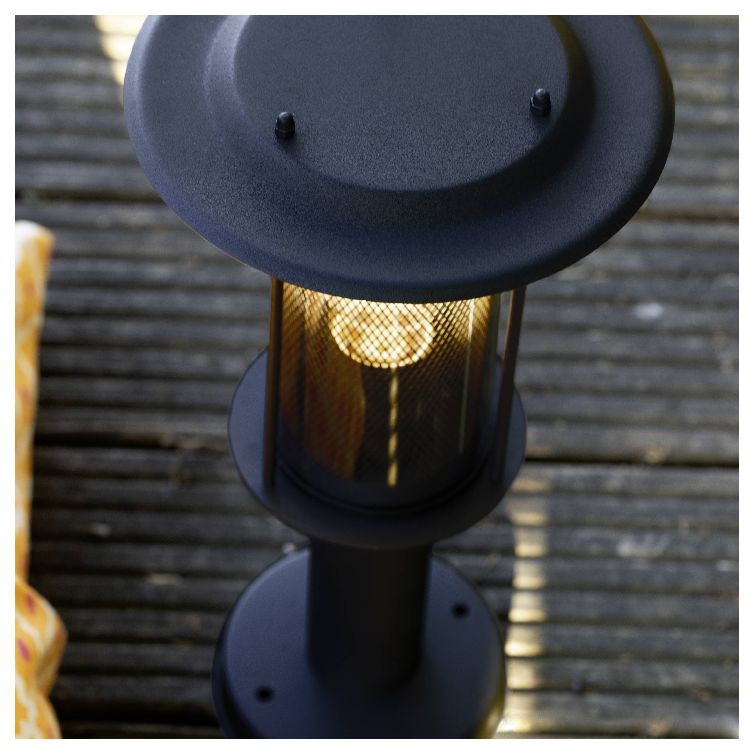 Brilliant Detroit 96464/76 vanjska podna lampa E27 20 W crna (mat)-3